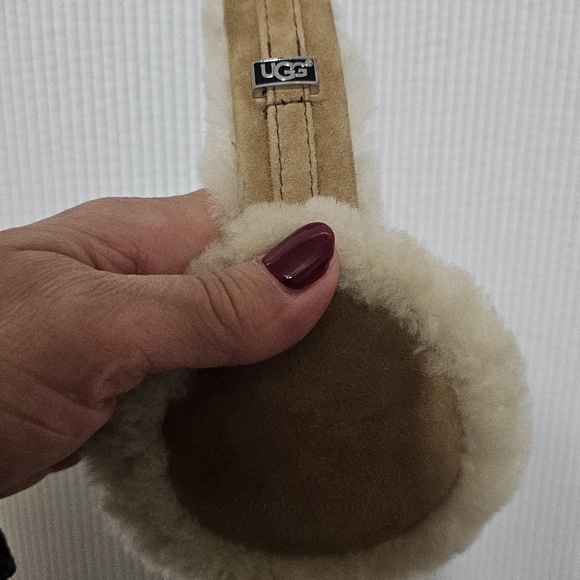 UGG Tan and Cream Shearling Earmuffs - Picture 5 of 5